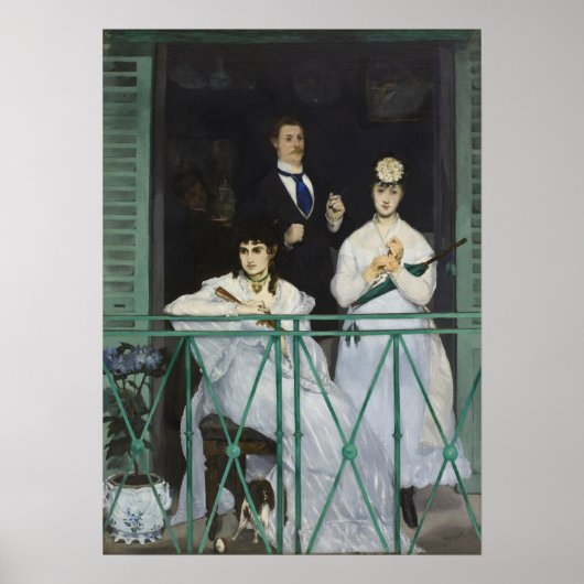 Manet - Het Balkon Poster (Voorkant)