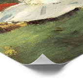 Manet Impressionist Frans Familie Tuin Schilderij Poster (Hoek)