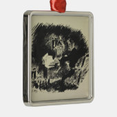 Manet | Le Corbeau, 1875 Metalen Ornament (Rechts)