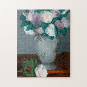 Manet Peonies Mogelijk roze Bouquet Flowers in een Legpuzzel