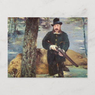 Manet Pertuiset, Lion Hunter, 1881 Briefkaart