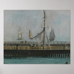 Manet - pier op Boulogne Poster