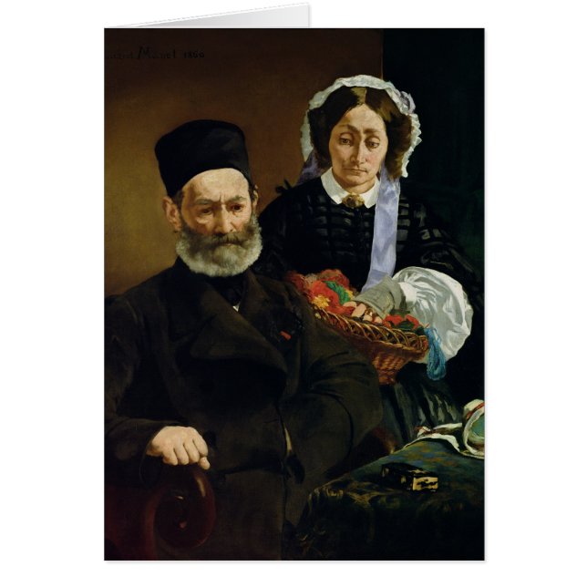 Manet | Portrait de M et Mme Auguste Manet (Devant)