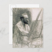 Manet | Portret van Edouard Manet in zijn Easel Briefkaart (Voorkant / Achterkant)