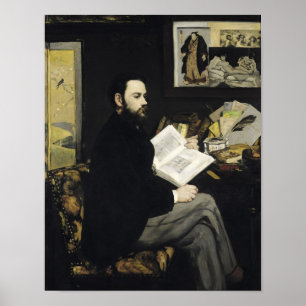Manet   Portret van Emile Zola 1868 Poster