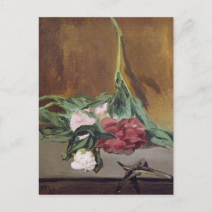 Manet Stem of Peonies and Secateurs, c.1864 Briefkaart