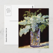 Manet stilllife White Lilacs Briefkaart (Voorkant / Achterkant)