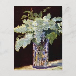 Manet stilllife White Lilacs Briefkaart