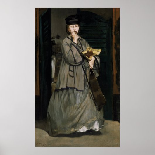 Manet - Straatzanger Poster (Voorkant)
