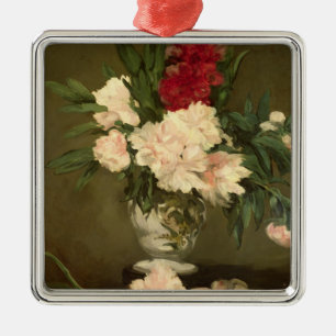 Manet Vase van volken op een kleine voetstuk, 18 Metalen Ornament