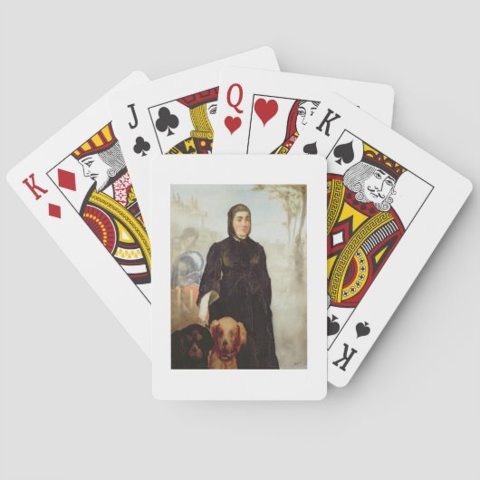 Manet | Vrouwen met honden, 1858 Pokerkaarten (Achterkant)