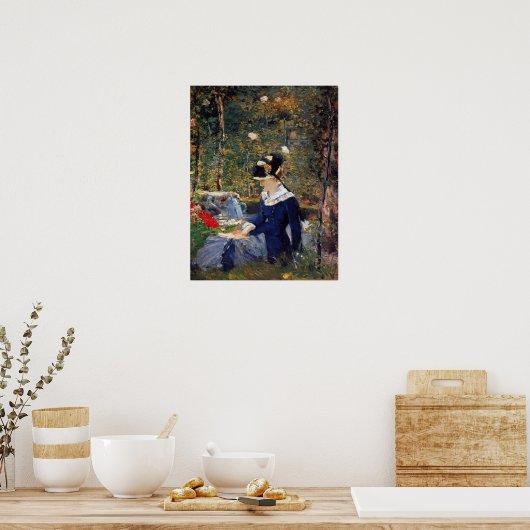 Manet - Young Woman in Garden, 1880 Poster (Keuken)