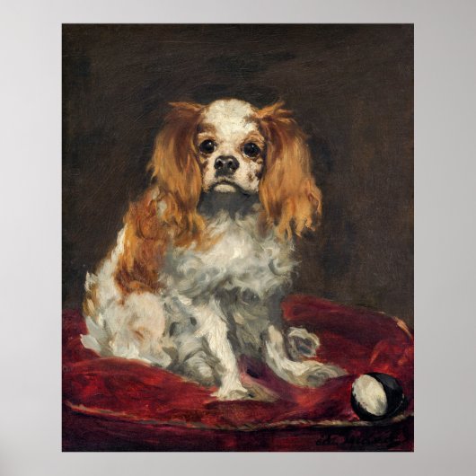Manet's hond schilderen poster (Voorkant)