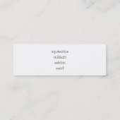 Manet's Little Flutist ala Mini Visitekaartje (Achterkant)