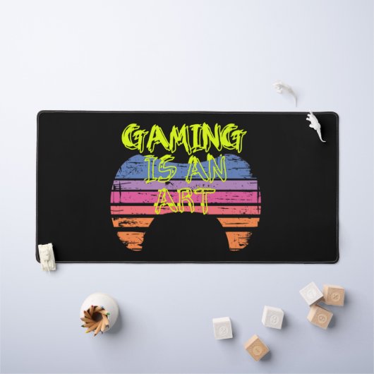 Manette de jeu Art Citation Rétro Coucher de Solei (Tableau pour enfants)