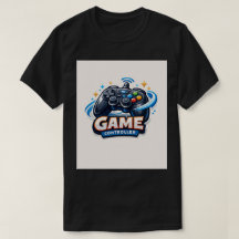 Manette de jeu en 3D dessin animé T-Shirt Logo