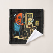 Manette de jeu rétro drôle de contrôle de jeu Resp (Gant de toilette)