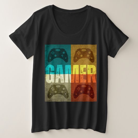 MANETTE DE JEU VIDEO VINTAGE GAMER (Design devant)