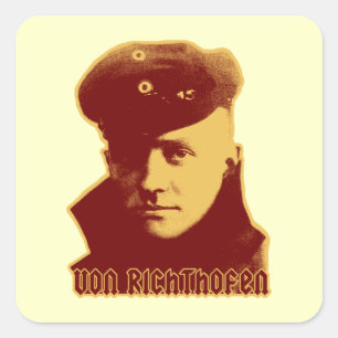 Manfred Von Richthofen Vierkante Sticker