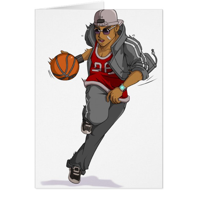 Manga Basketball speler (Voorkant)
