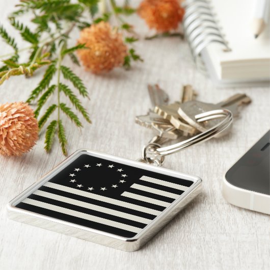 Manga, Betsy Ross Vlag of Circle Amerikaanse Vlag Sleutelhanger (Zijkant)