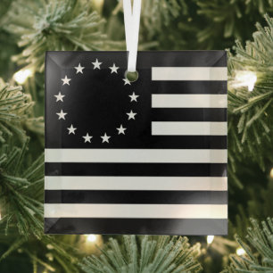 Manga, Betsy Ross-vlag of Cirkel Amerikaanse vlag Glas Ornament