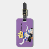 Manga Boy Bagagelabel,  Bagagelabel (Voorkant verticaal)