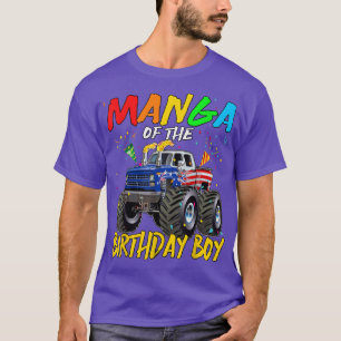 Manga De Verjaardag Jongen Monster Truck Verjaarda T-shirt