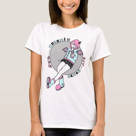 Manga demon t-shirt (Voorkant)