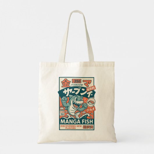 Manga Fish Tote Bag (Achterkant)