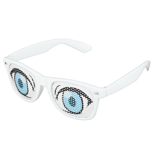 Manga Freaking Eyes Retro Zonnebril (Gekanteld)