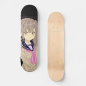 Manga girl skateboard (Recto)