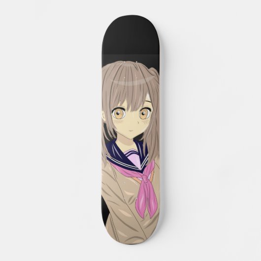 Manga girl skateboard (Recto)