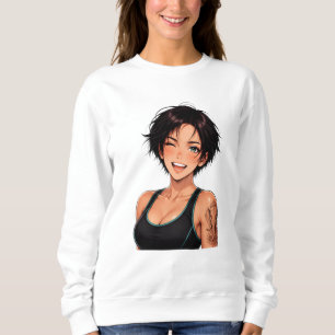 Manga Gym Meisje Workout Fitness T-Shirt