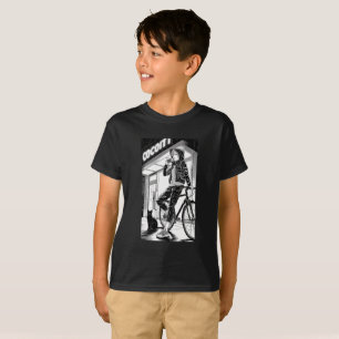 Manga Illustratie Monochroom - Cyberpunk Meisje T-shirt