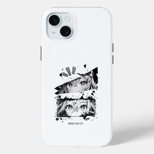 Manga Is My Life Anime Ogen Glitch Kunst Case-Mate iPhone Case (Achterkant)