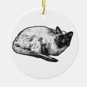 Manga krul van vreugde keramisch ornament