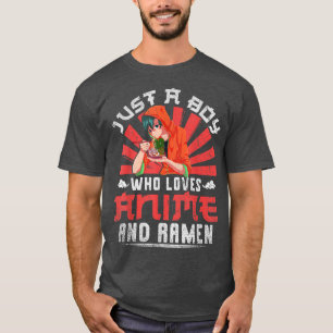 Manga Otaku is een jongen die van Anime houdt en R T-shirt