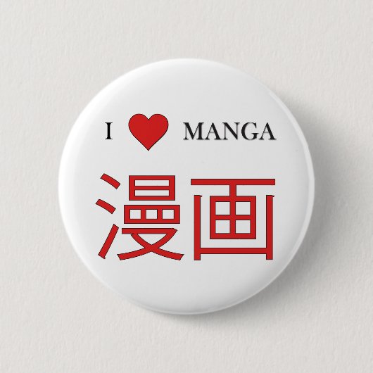 Manga Ronde Button 5,7 Cm (Voorkant)
