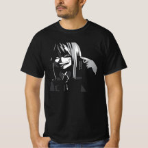 Manga Suicide Girl Anime T-shirt T-Shirt Design