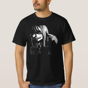 Manga Suicide Girl Anime T-shirt T-Shirt Design