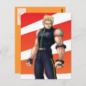 Manga Video Game Hero Briefkaart (Voorkant / Achterkant)