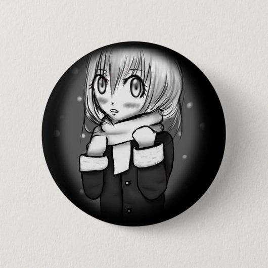 Manga-Winter Ronde Button 5,7 Cm (Voorkant)