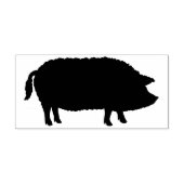 Mangalitsa Varken Silhouet Rubberstempel (Afrduk)