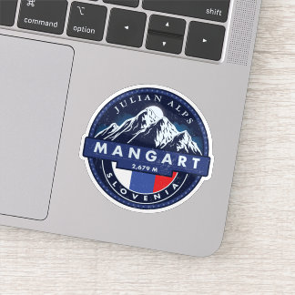 Mangart, Julische Alpen berg, Slovenië Sticker