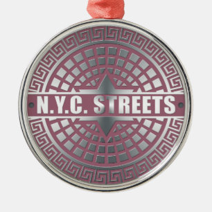 MangatdekselsNYC Metalen Ornament