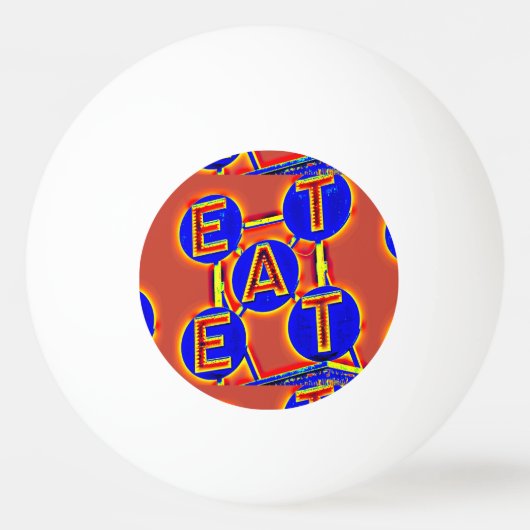 mange balle de ping pong rouge/bleu (Devant)