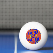 mange balle de ping pong rouge/bleu (Filet)
