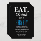 Mange, Bois C'est un bébé, Faire-part bébé (Devant / Derrière)