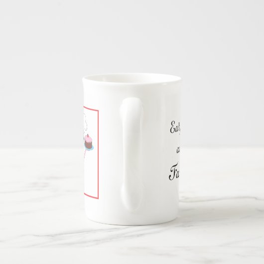 "Mange, bois et sois fabuleux !" Diva Mugs (Dos)